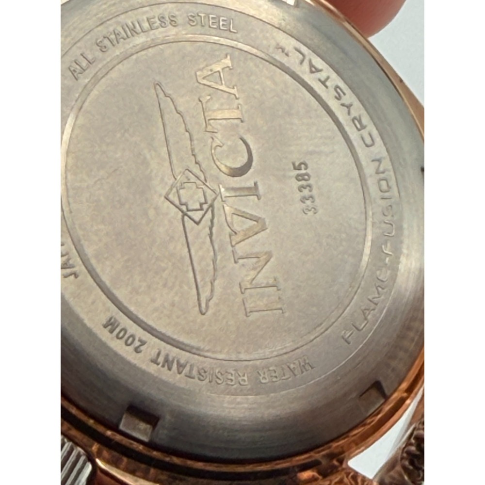 Invicta 33385 Women's Rose Gold Tone Crystal Dial Mesh Bracelet Watch - Picture 6 of 6